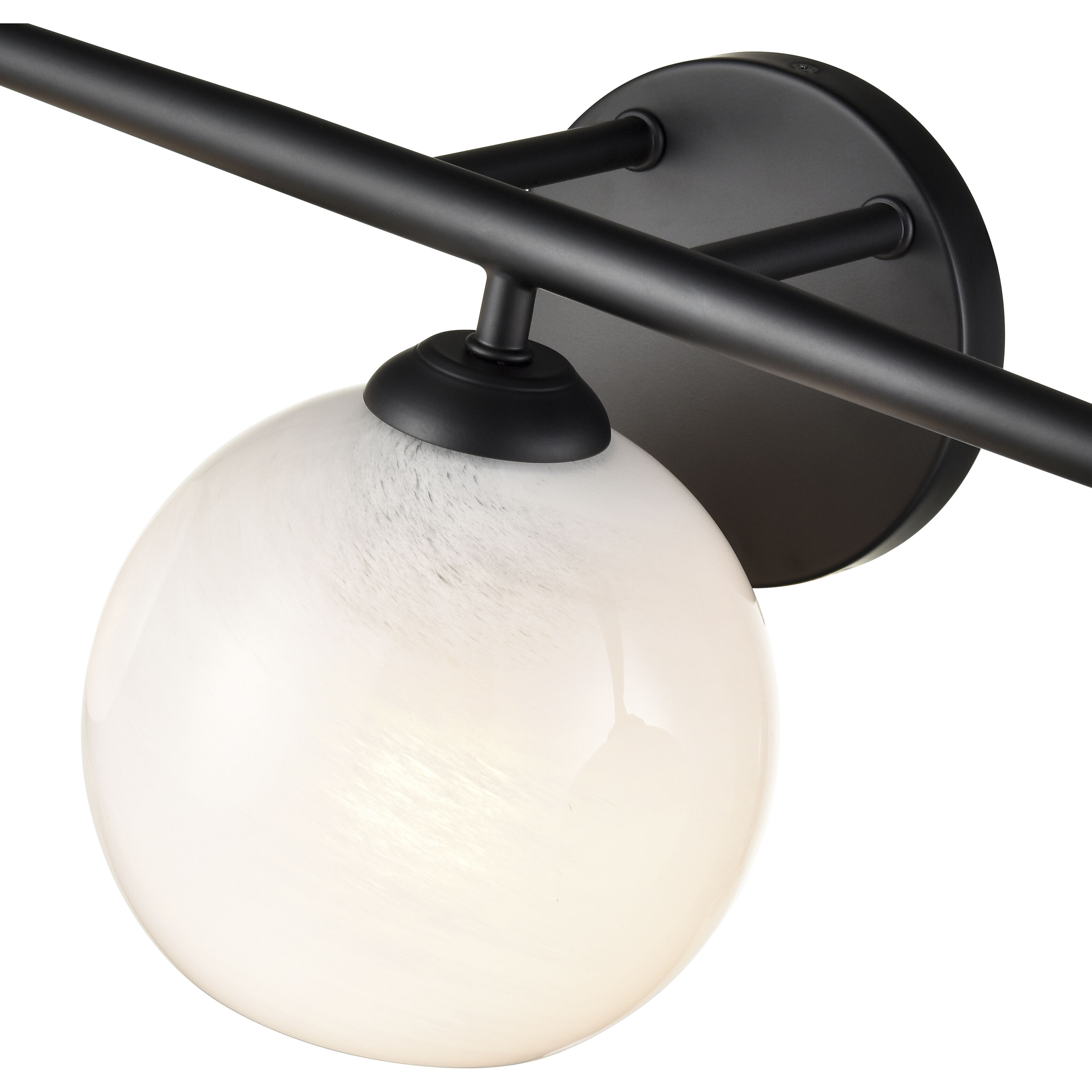 Kimorra 3 Light 24 inch Matte Black Bathroom Vanity Light Wall Light